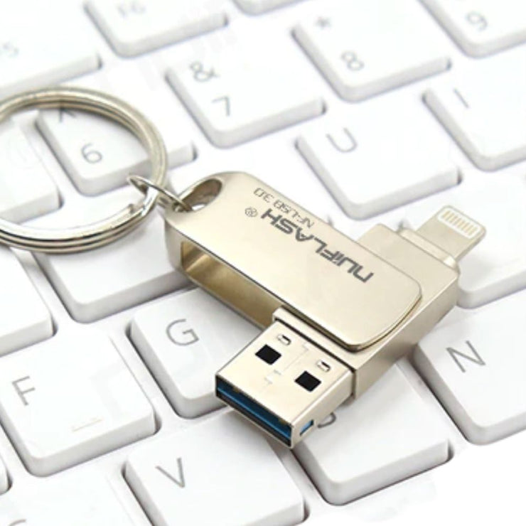Clé USB Nuiflash 128 Go - Double port 3.0