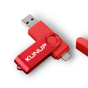 Clé USB 32 Go Kunup - Double port 3.0